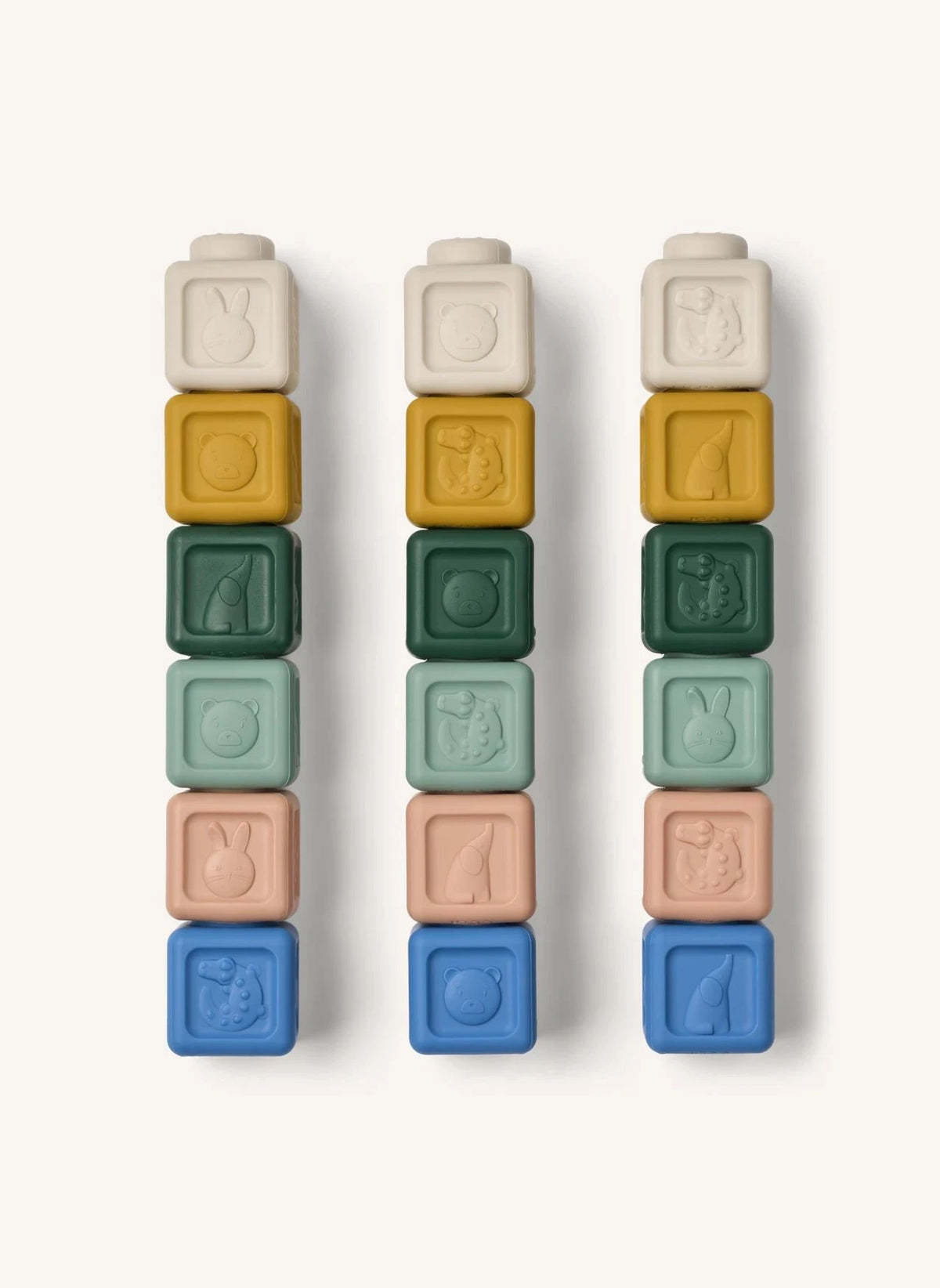 Liewood - Veda Üst Üste Dizilebilen Bloklar | Beach Blue Multi mix