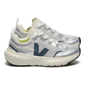 Veja - Canary Sneaker mit Schnürung | Silber
