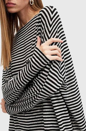 AllSaints RITA STRIPE TEE Bluz