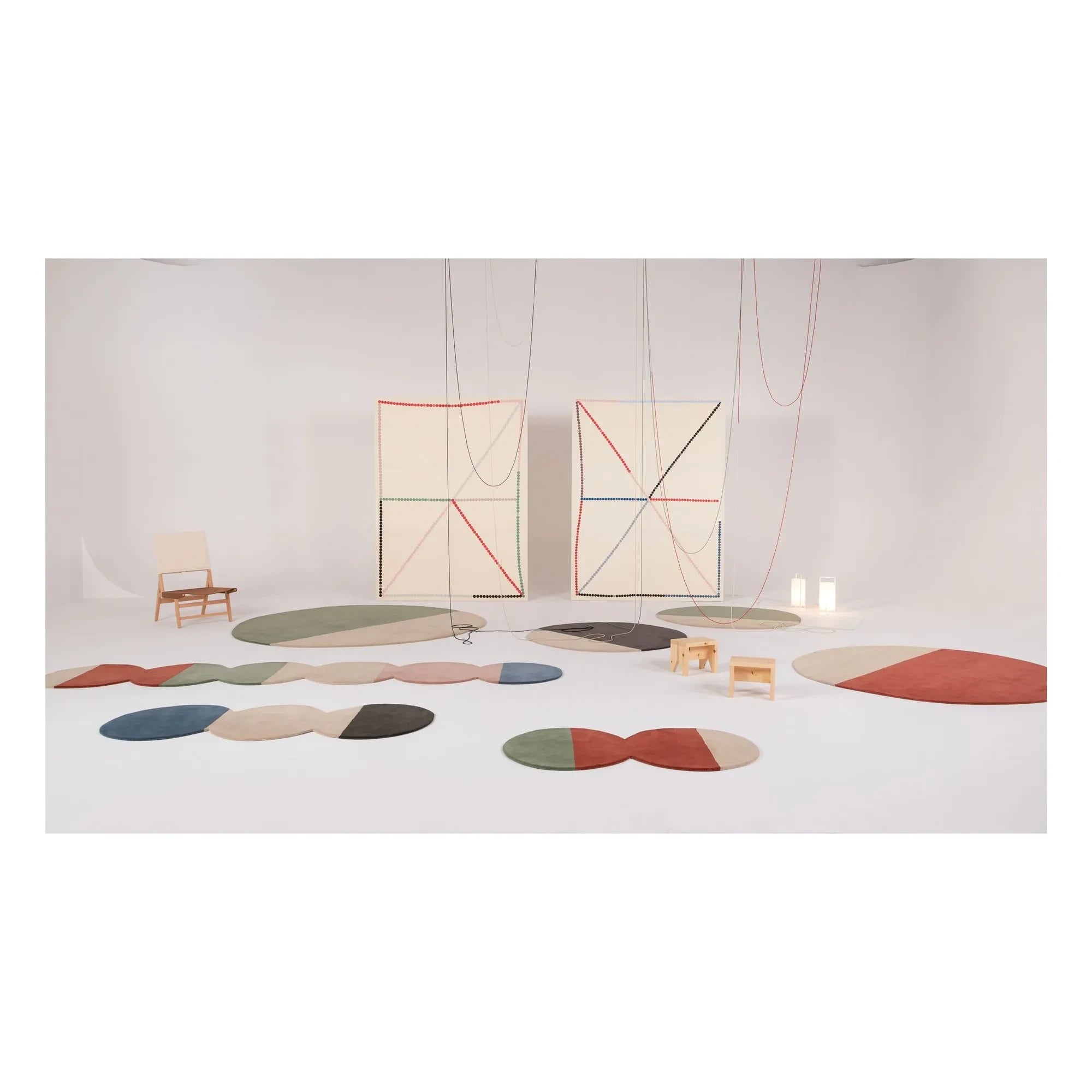 Nanimarquina - Pearls Runner 2 Wollteppich | Rot