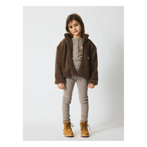 brunobruno nation - Rori Geri Dönüştürülmüş Elyaflardan Üretilmiş Polar Ceket | Kahverengi