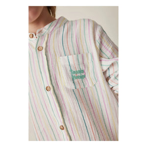 Tocoto Vintage - Baby gestreiftes Hemd | Weiß
