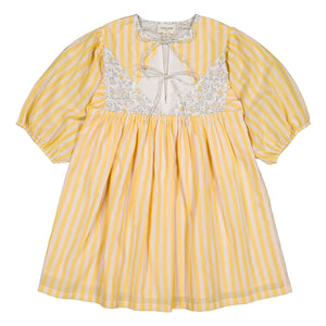 Louis Louise - Pauly Gestreiftes Kleid | Gelb