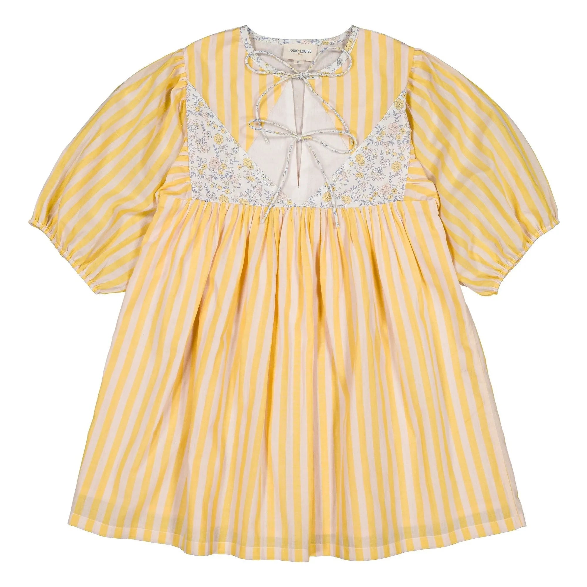 Louis Louise - Pauly Gestreiftes Kleid | Gelb