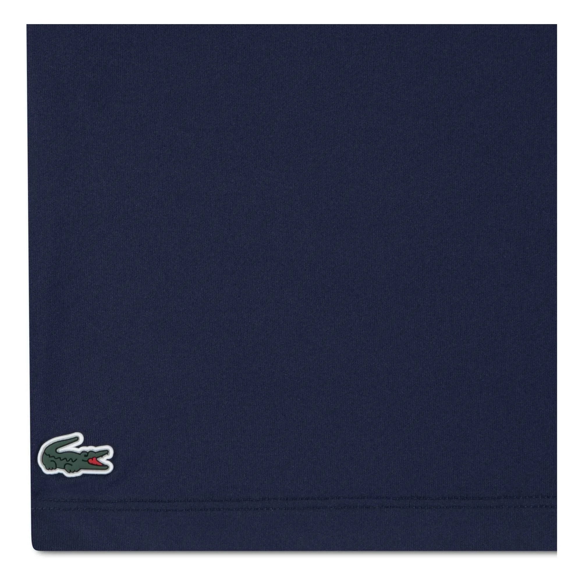 Lacoste - Sport-T-Shirt mit Kontrastkragen aus recycelten Fasern | Marineblau