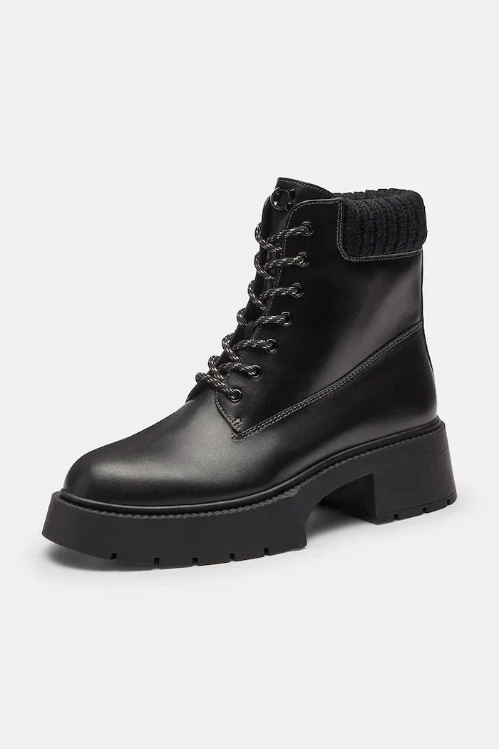 Coach Leah Platform Deri Botlar
