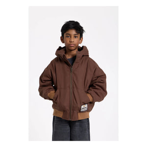 Hundred Pieces - Matte Kapuzenjacke | Braun