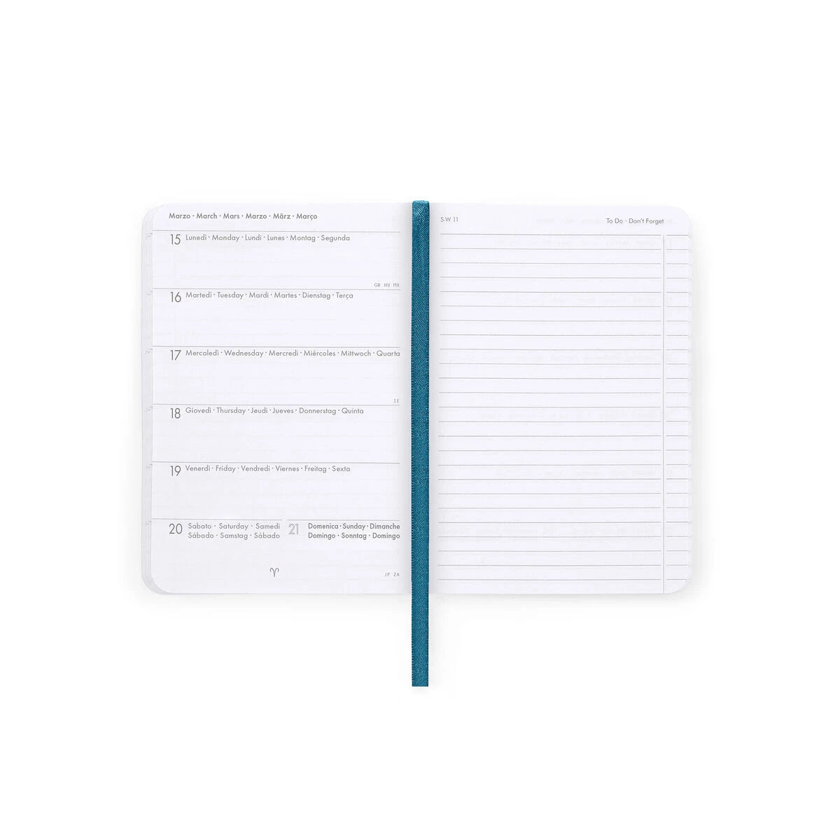 Legami - 16-Monat wöchentlicher Foto-Tagebuch für 2026/2027 - Reisesticker - Klein mit Notizbuch