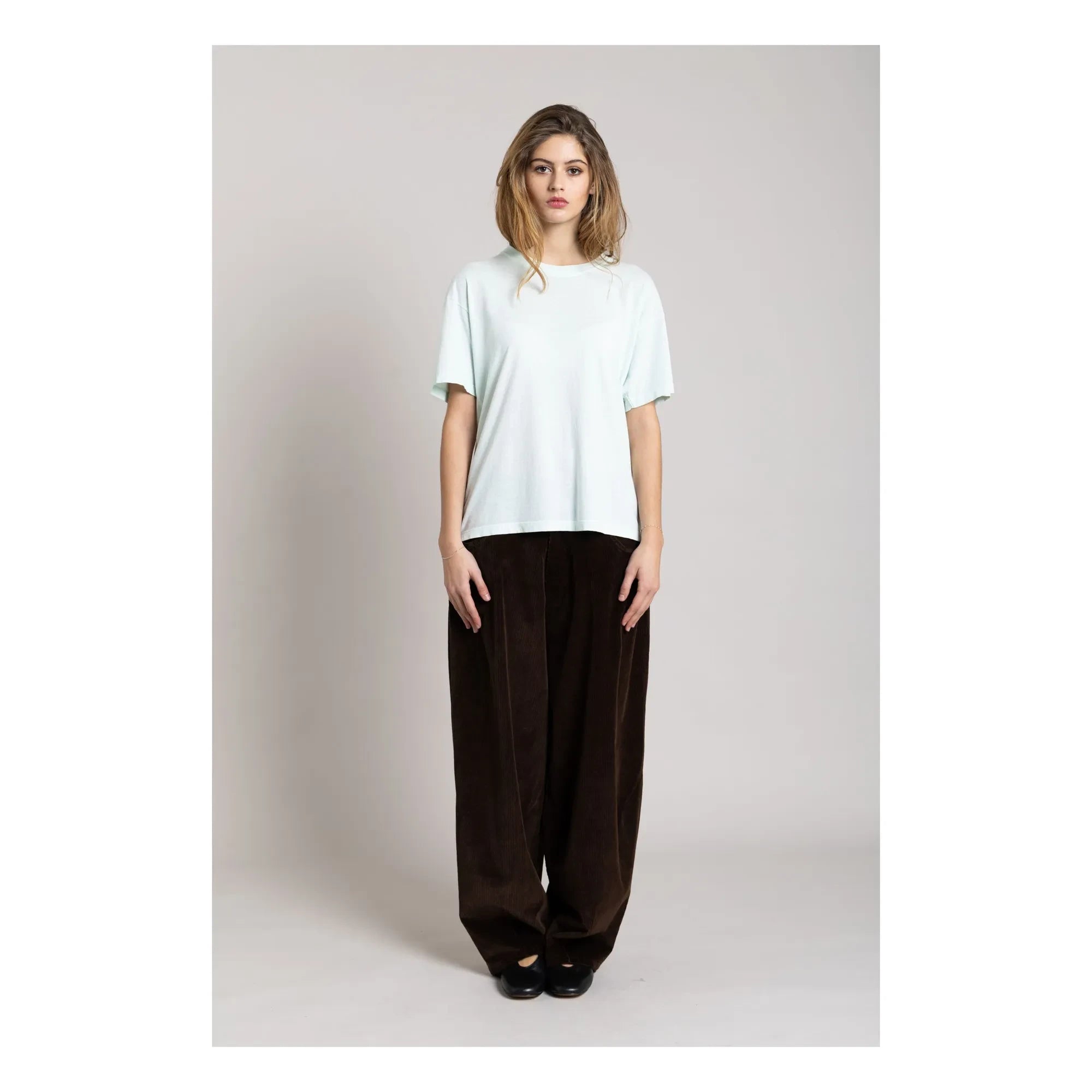 Smallable Woman - Hana T-Shirt aus Bio-Baumwolle | Eisblau