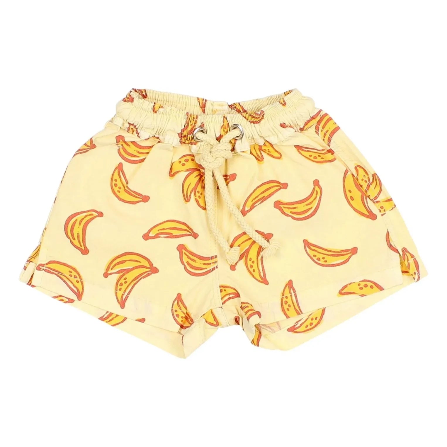 Búho - Badehose aus Bio-Baumwolle mit Bananenmuster | Gelb