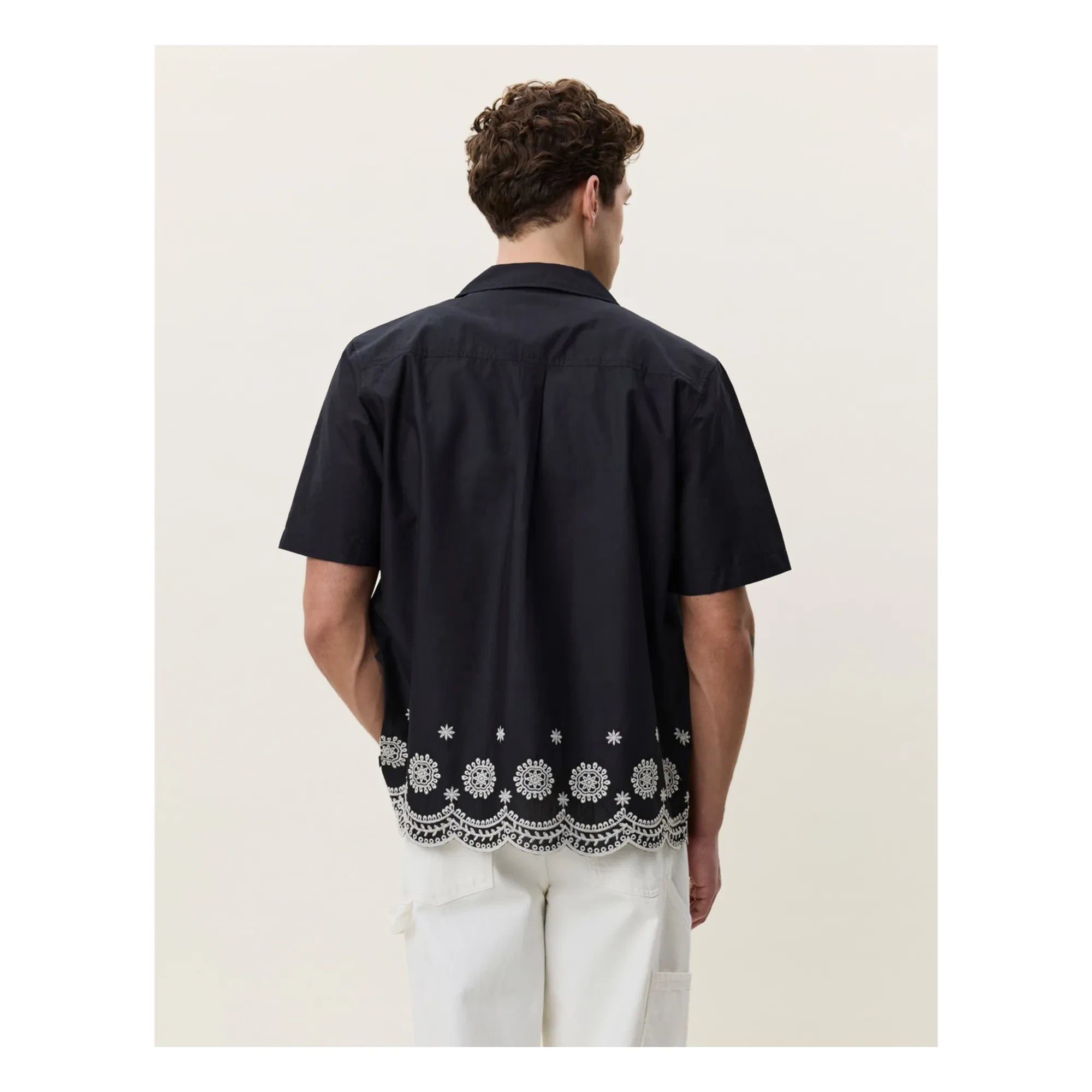 Les Deux - Chemise Border | Schwarz
