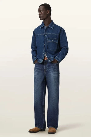 AllSaints erkek denim ceket CAST
