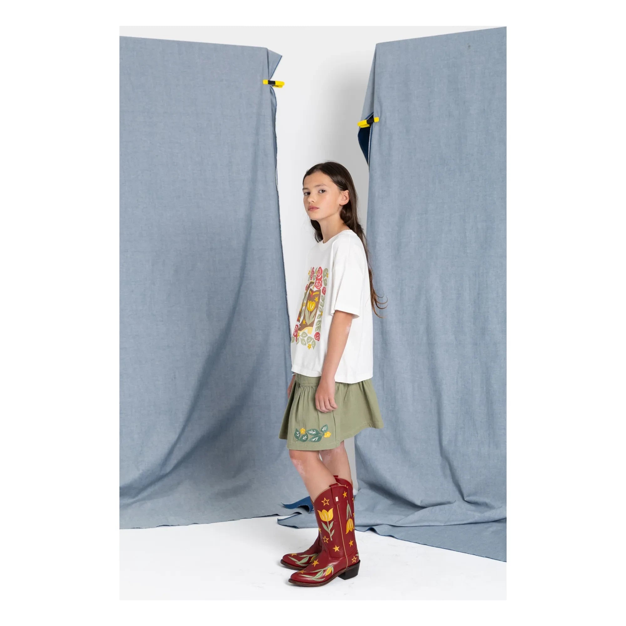Bootstock - Santiags Flowers - Bootstock x Hundred Pieces | Kırmızı