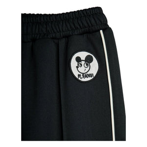 Mini Rodini - Jogginghose mit recyceltem Faser-Patch | Schwarz