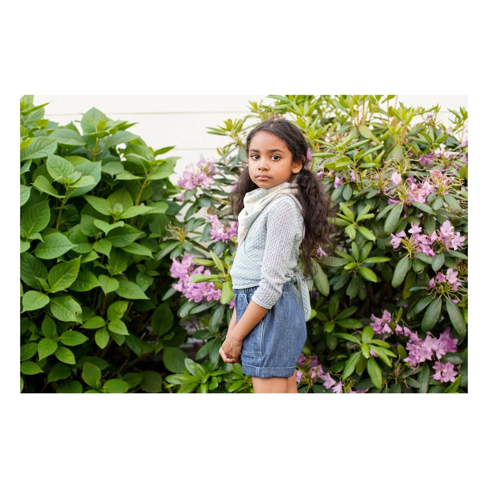 Soor Ploom - Ina Bio-Baumwoll-Wickeljacke | Eisblau