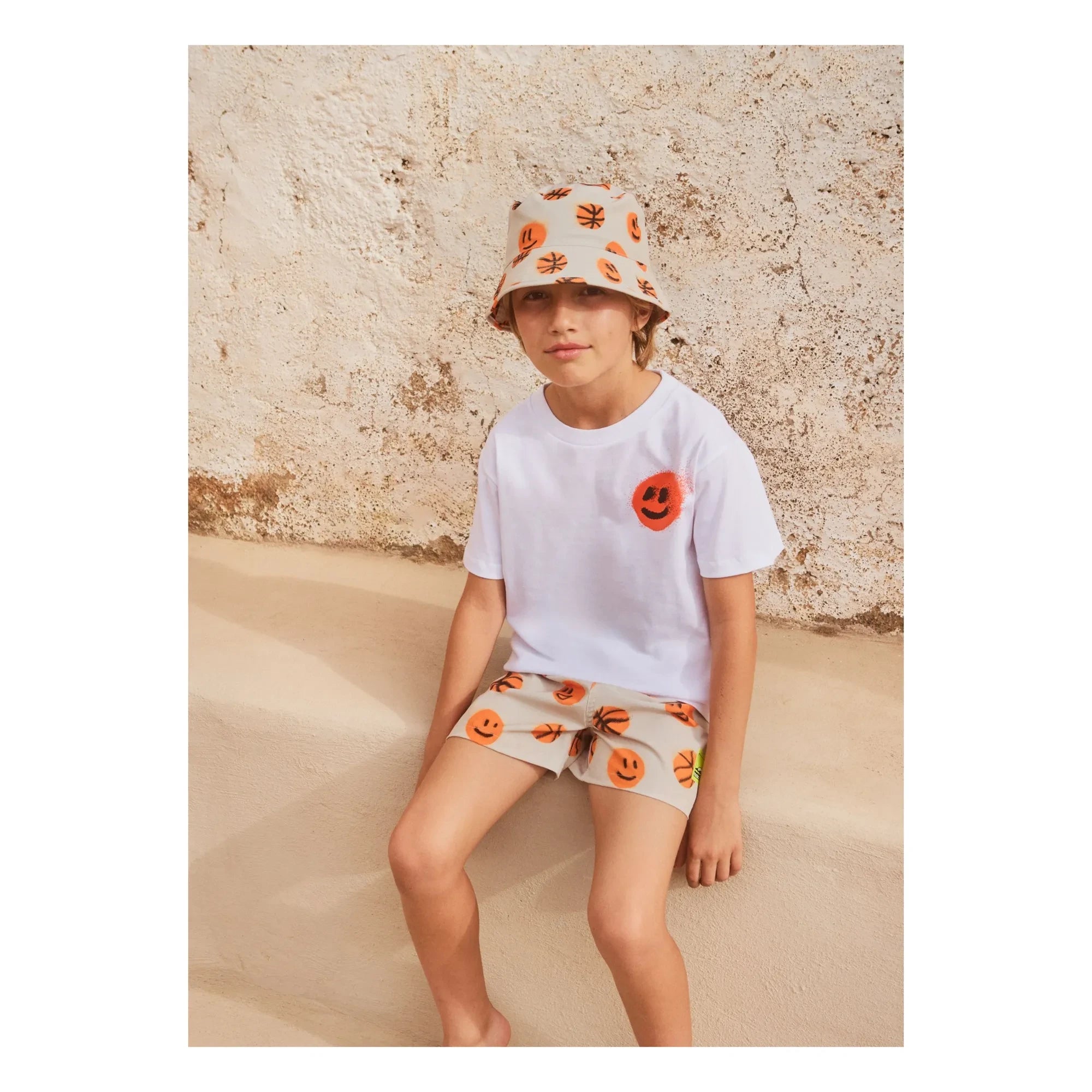 Molo - Niko Basketball Recycelte Faser Badeshorts | Beige
