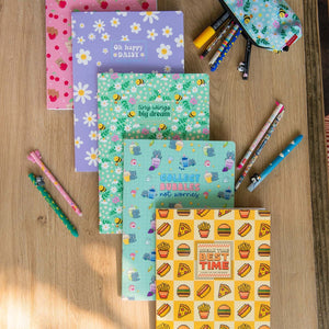 Legami - Exercise-Heft - A4-Notizbuch - 8 mm liniert - Kitty Bubble Tea