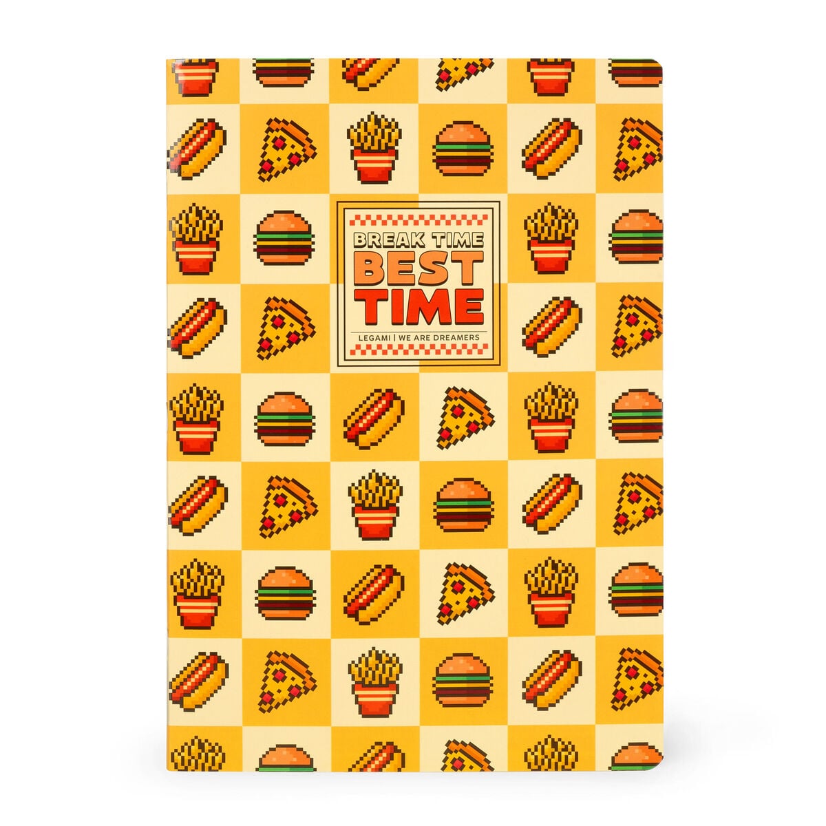 Legami - Exercise Kitap - A4 Defter - 8 mm Ruled - Food Pixel
