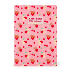 Legami - Exercise Heft - A4 Heft - 5 mm Squared - Bärchen Cherry