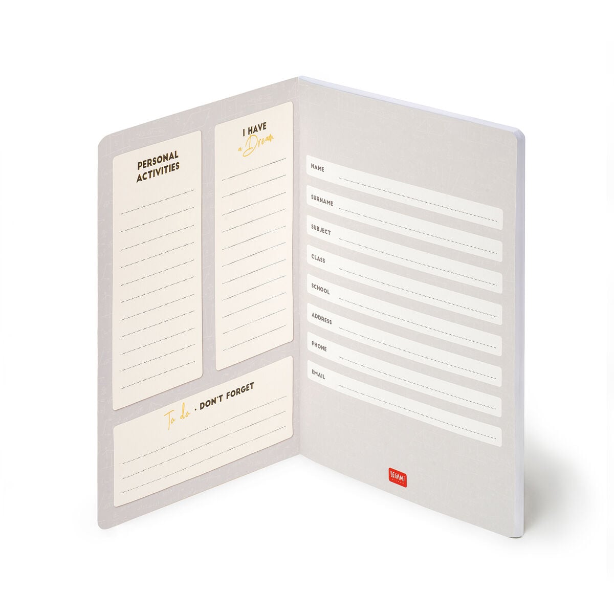 Legami - Exercise Kitap - A4 Defter - 5 mm Squared - Genius