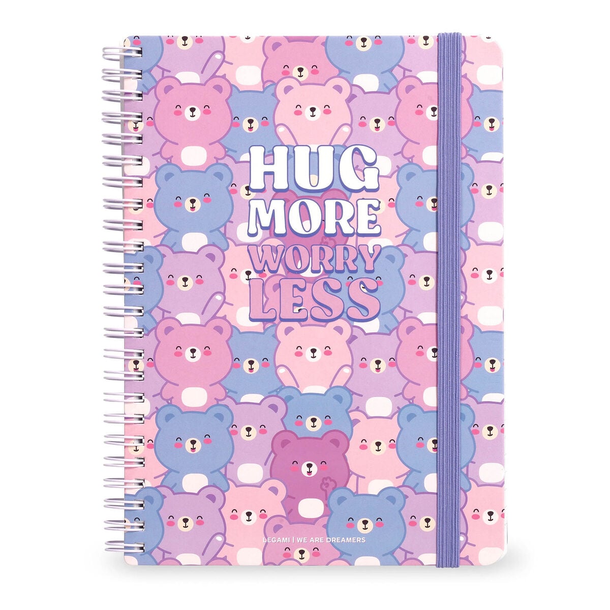 Legami - A4 Lined Defter ile Illustrated Hard Kılıf - Ayıcık - Jotter - Spiral-Bound