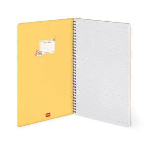 Legami - A4 Lined Notizbuch mit Illustrated Hard Hülle - Sushi Cat - Jotter - Spiral-Bound