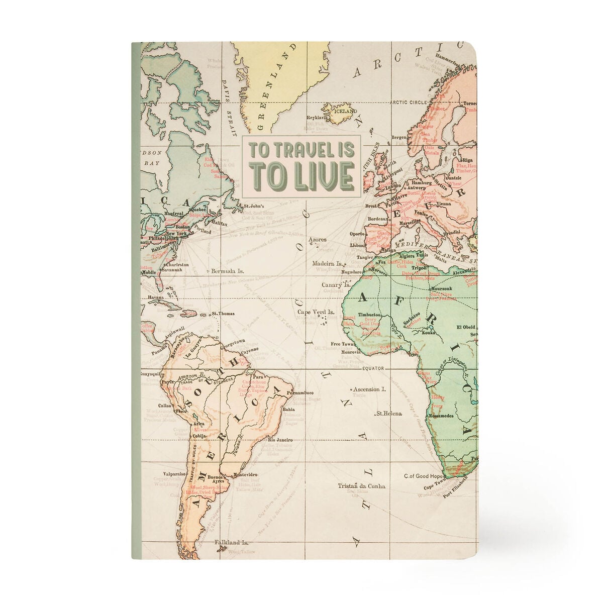 Legami - A5 Lined Defter ile Illustrated Hard Kılıf - Seyahat