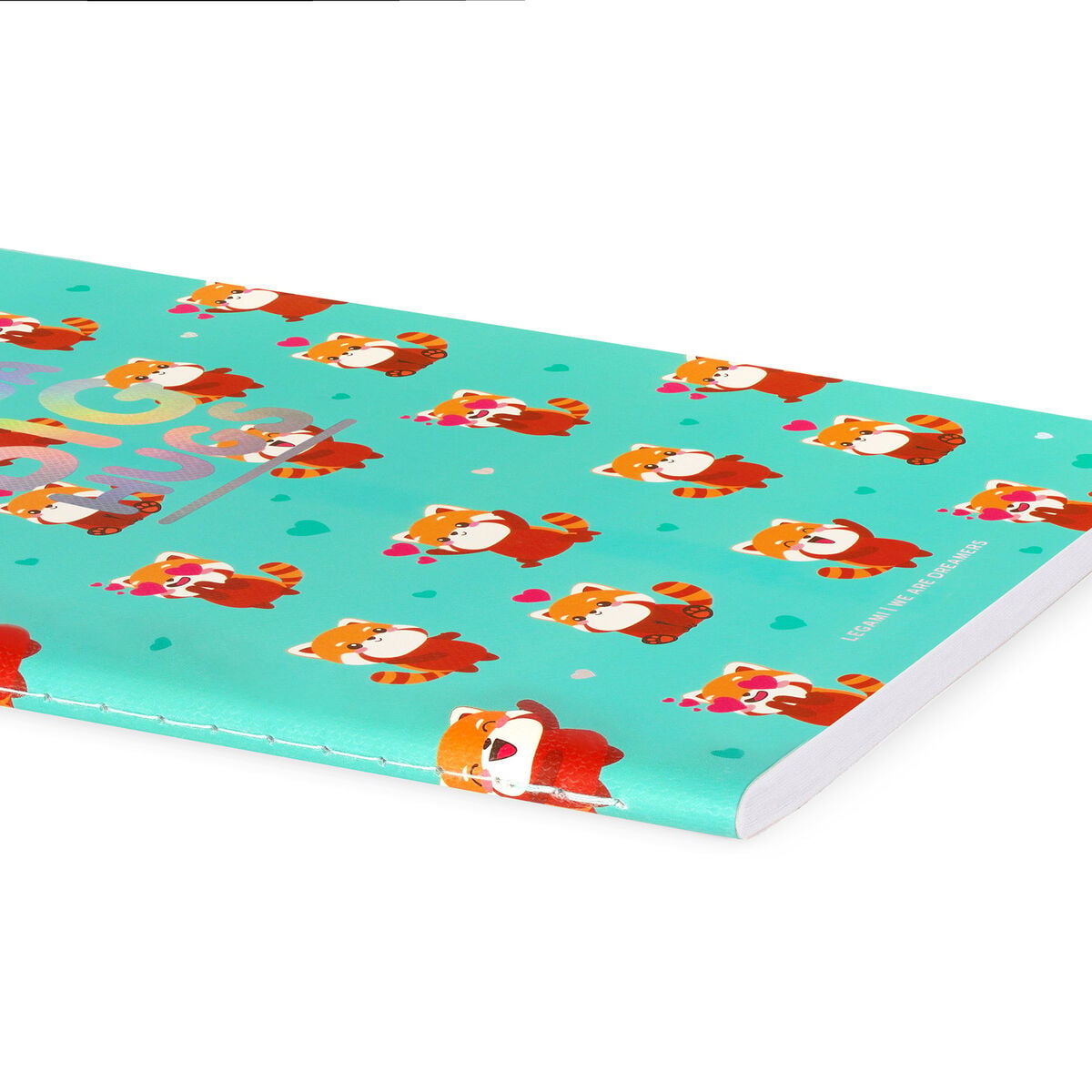 Legami - A5 Blank Defter ile Illustrated Hard Kılıf - Red Panda