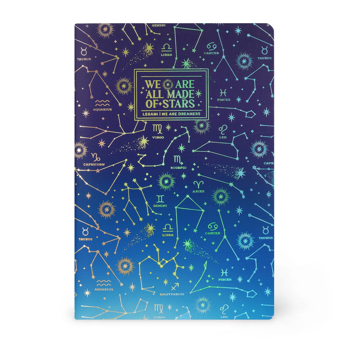 Legami - A5 Lined Defter ile Illustrated Hard Kılıf - Stars