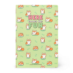 Legami - A5 Lined Defter ile Illustrated Hard Kılıf - Corgi