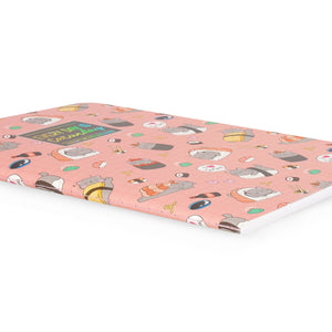 Legami - A5 Lined Defter ile Illustrated Hard Kılıf - Sushi Cat