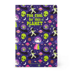 Legami - A5 Lined Defter ile Illustrated Hard Kılıf - Uzay