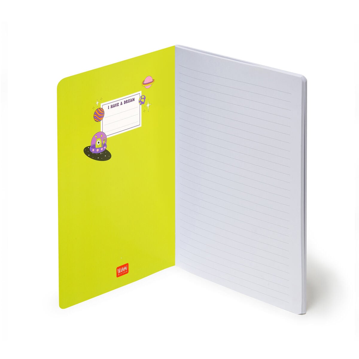 Legami - A5 Lined Defter ile Illustrated Hard Kılıf - Uzay