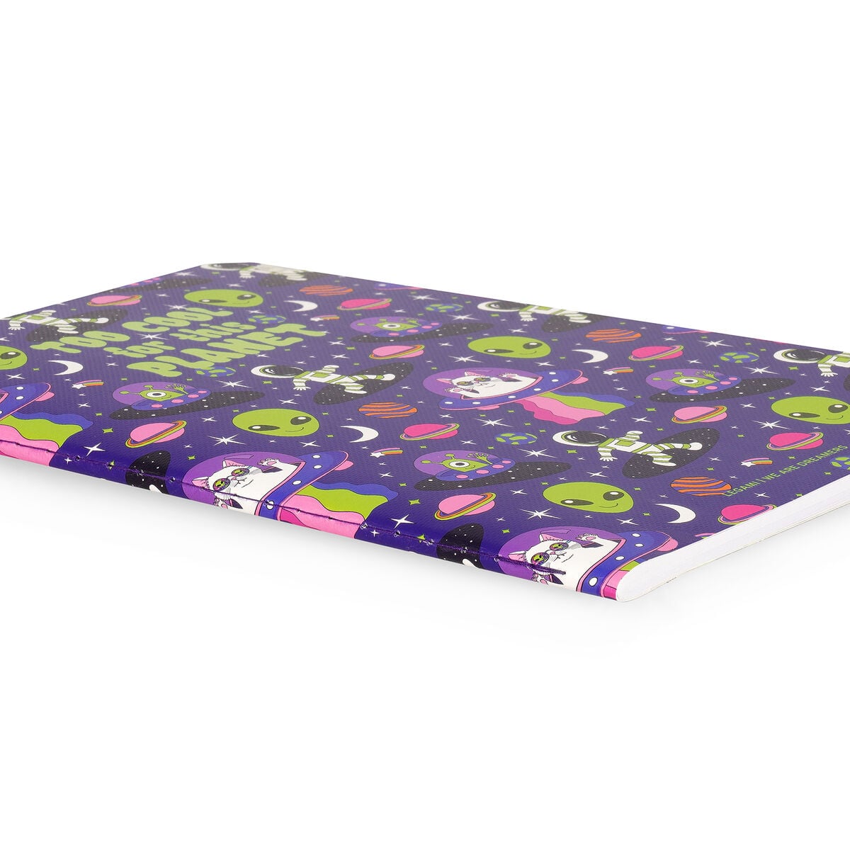Legami - A5 Lined Defter ile Illustrated Hard Kılıf - Uzay