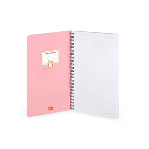 Legami - A5 Lined Defter ile Illustrated Hard Kılıf - Corgi - Jotter - Spiral-Bound