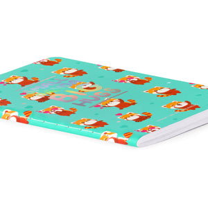 Legami - A6 Lined Defter ile Illustrated Hard Kılıf - Red Panda