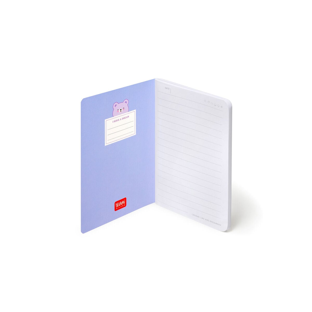 Legami - A6 Lined Defter ile Illustrated Hard Kılıf - Ayıcık