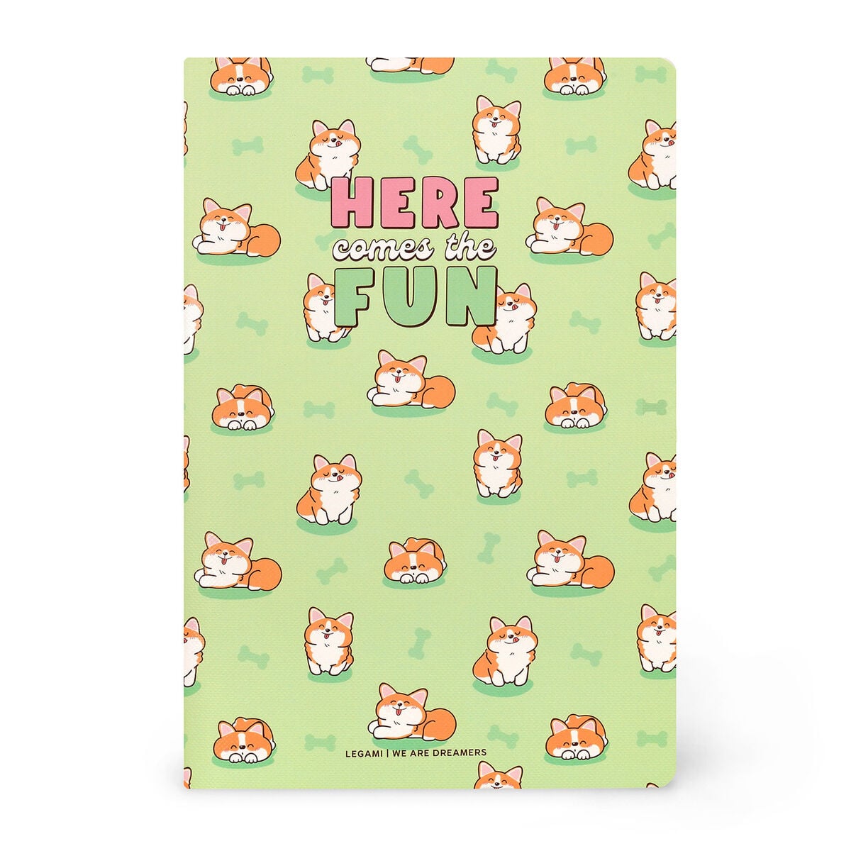 Legami - A6 Lined Defter ile Illustrated Hard Kılıf - Corgi
