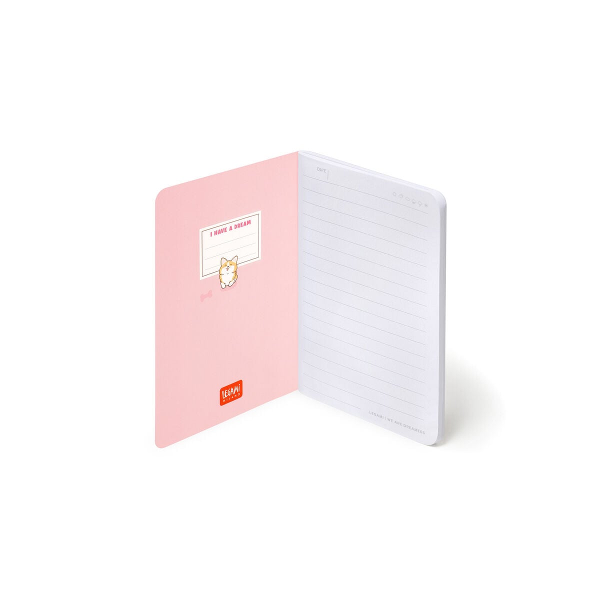 Legami - A6 Lined Defter ile Illustrated Hard Kılıf - Corgi