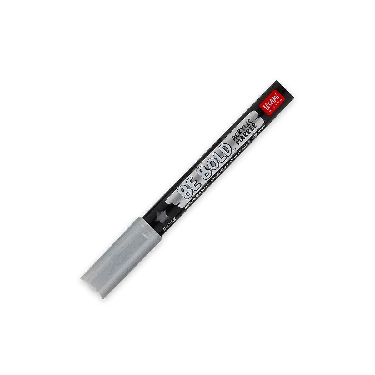 Legami - Acrylic Paint Marker - Silver Ink - Be Bold