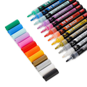 Legami - Acrylic Paint Marker - Silver Ink - Be Bold