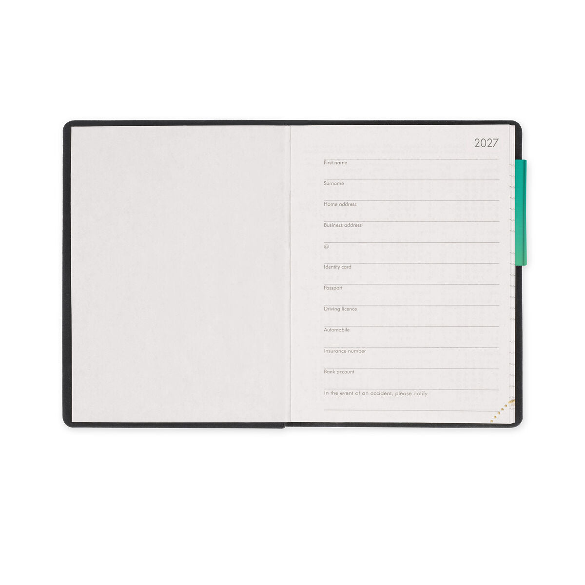 Legami - 12-Month Mini Weekly Günlük 2027 - Shades Green