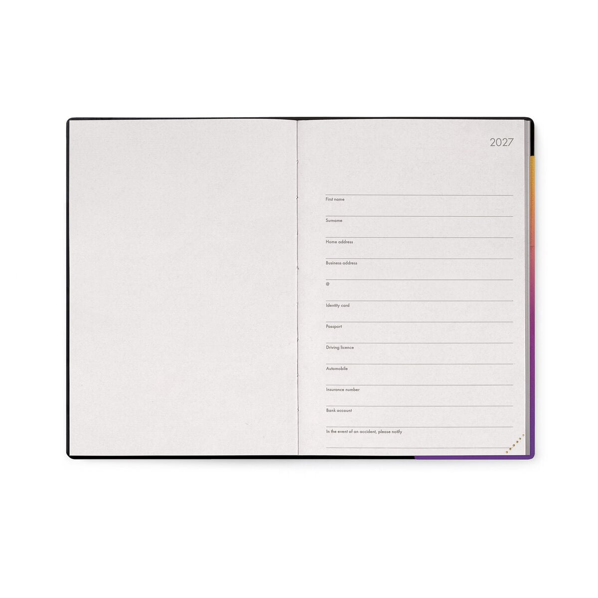Legami - 12-Month Medium Weekly Günlük ile Defter 2027 - Sunset Vibes