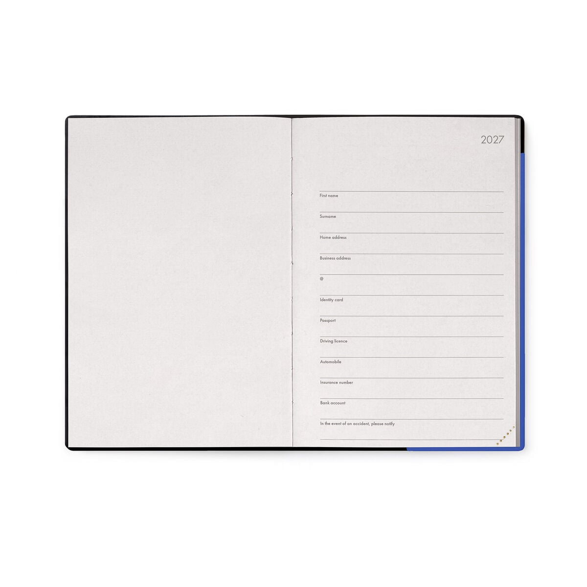 Legami - 12-Month Medium Weekly Günlük ile Defter 2027 - Eclectic Blue