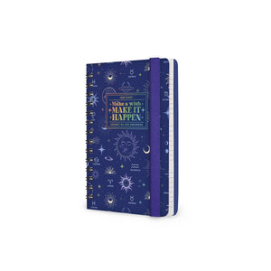 Legami - 12-Month Weekly Günlük - Küçük Spiral-Bound 2027 - Celestial