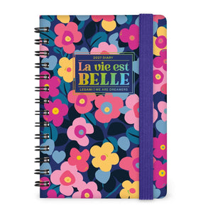 Legami - 12-Month Weekly Günlük - Küçük Spiral-Bound 2027 - Çiçekler