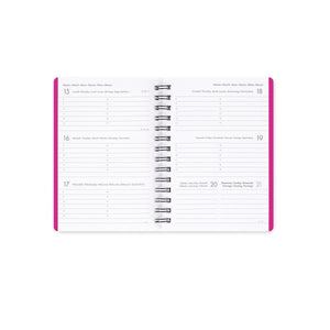 Legami - 12-Month Weekly Günlük - Küçük Spiral-Bound 2027 - Çiçekler