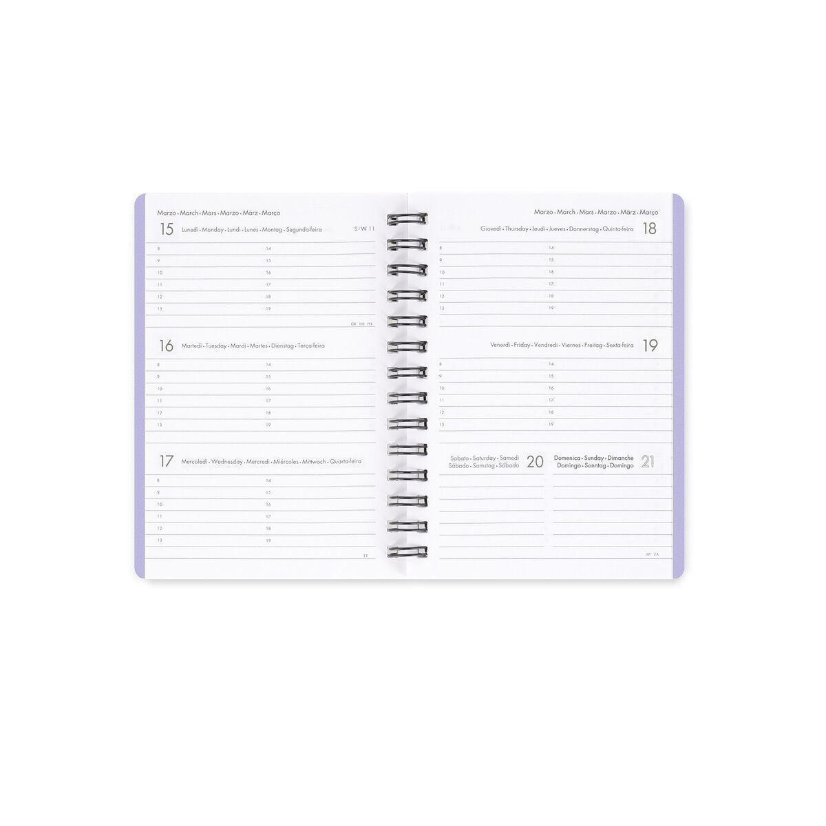 Legami - 12-Month Weekly Günlük - Küçük Spiral-Bound 2027 - Daisy