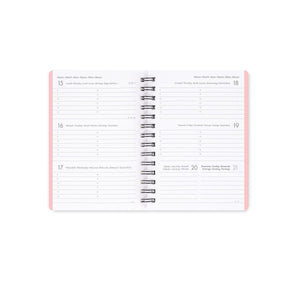 Legami - 12-Month Weekly Günlük - Küçük Spiral-Bound 2027 - Croissant