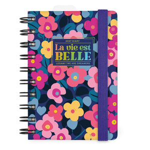 Legami - 12-Month Küçük Spiral-Bound Daily Günlük 2027 - Çiçekler